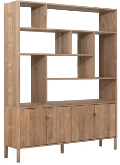Boekenkast Apollo Teakhout, 210 x 170cm