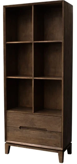 Boekenkast Cortez Mangohout, 200 x 83 cm