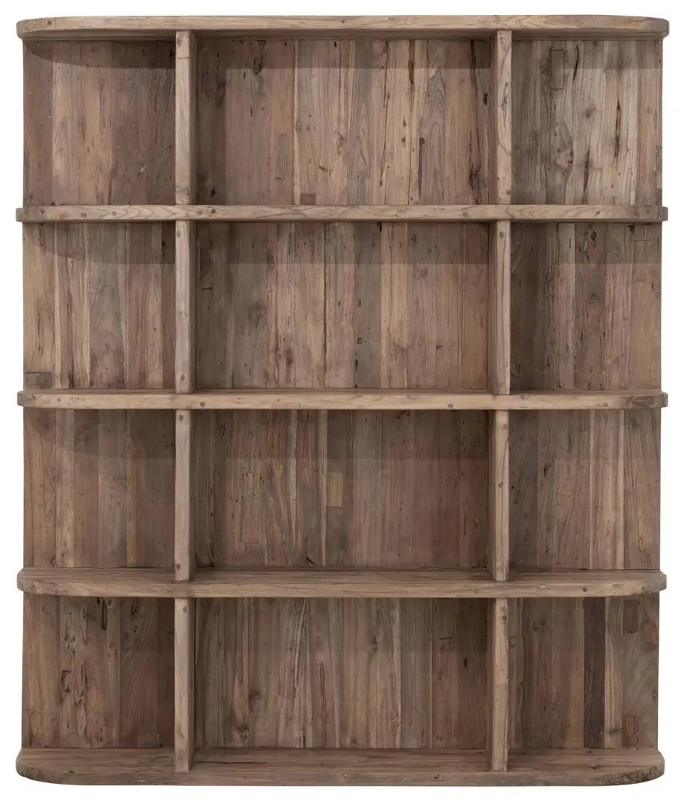 Boekenkast Rush Teakhout, 160 x 140cm