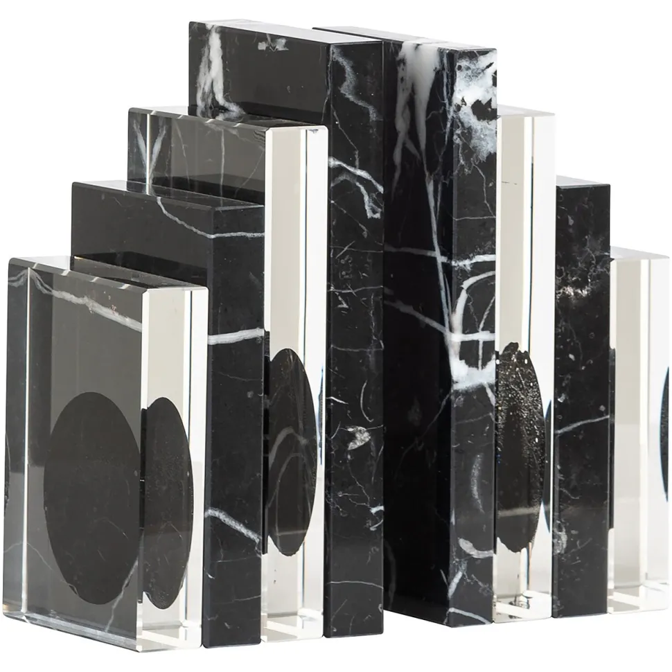 Boekenstandaard Fancy Crystal en marmer