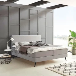 Boxspring Nora kleur grijs