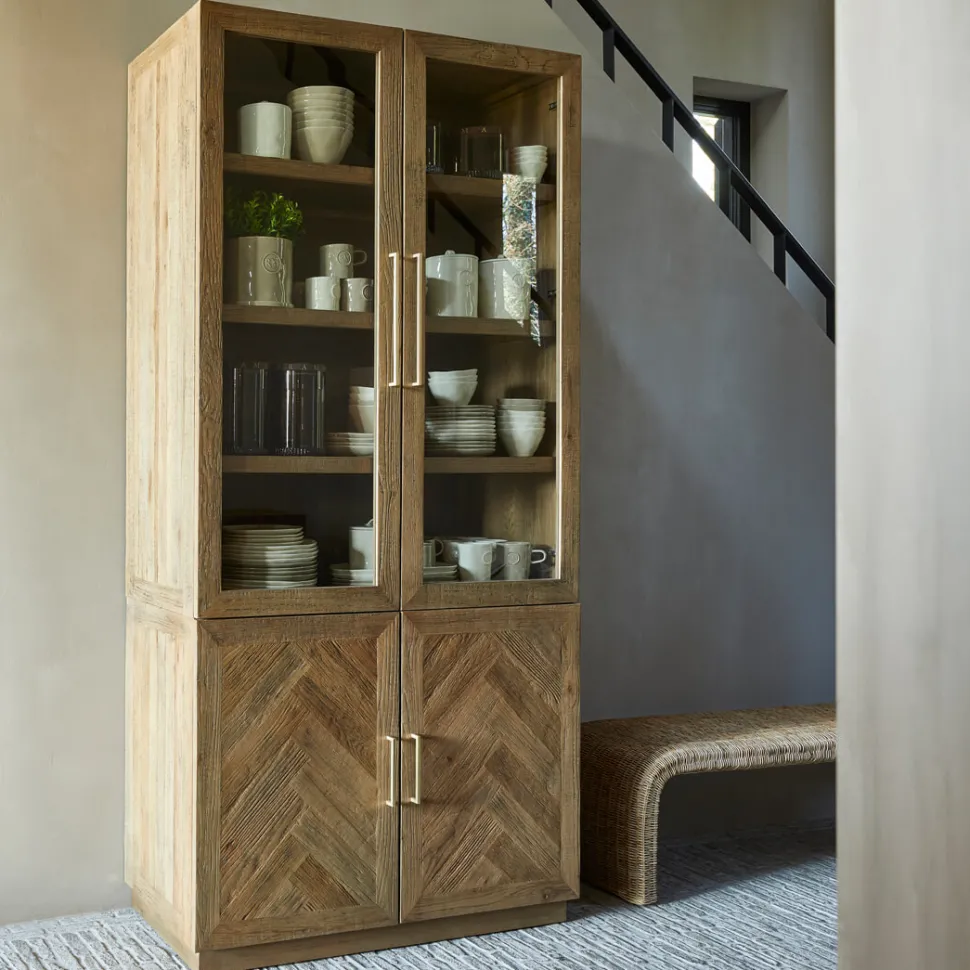 Buffetkast Riverside Eikenhout en glas, 230 x 110cm