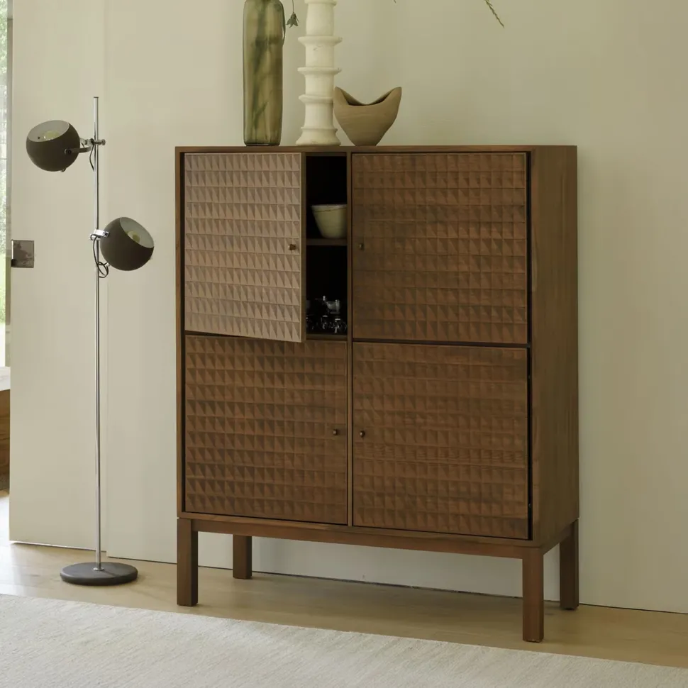 Buffetkast Sono Gevernist Teakhout, 144 x 116cm