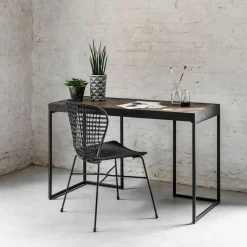 Bureau Criss Cross Hout en staal, 125 x 50cm