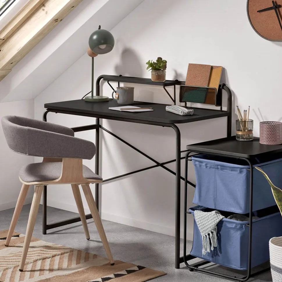 Bureau Foreman, kleur Zwart