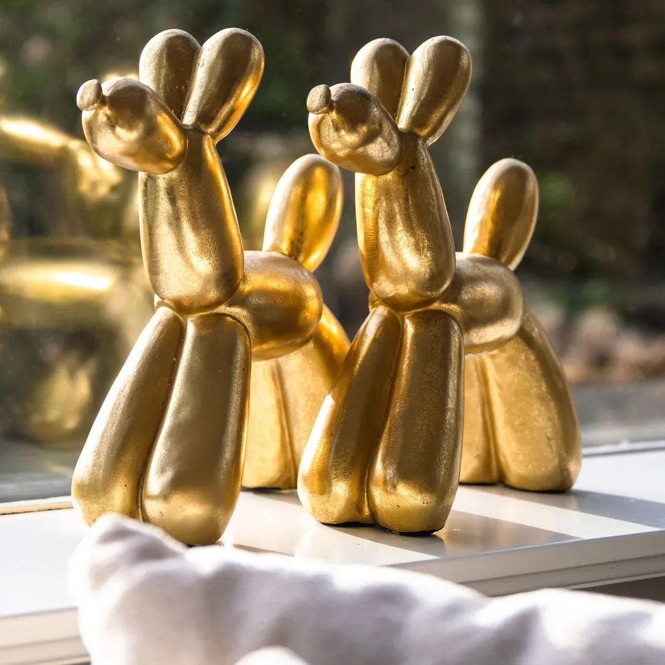 Decoratie Balloon Dog kleur Goud (per stuk)
