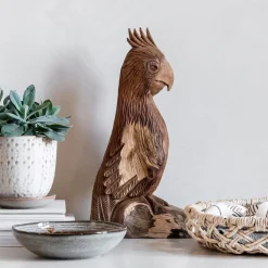 Decoratie Rio Papegaai, Teakhout