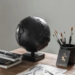 Decoratie Wereldbol Teakhout