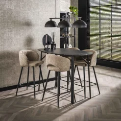 Deens Ovale Bartafel Debora Keramiek look, 140 x 75cm