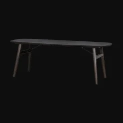 Deens Ovale Eettafel Aura Acaciahout, kleur Espresso