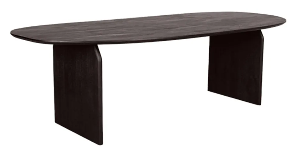 Deens Ovale Eettafel Cooper Espresso Mangohout