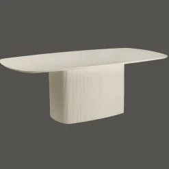 Deens Ovale Eettafel Corbetta Minerale cement finish