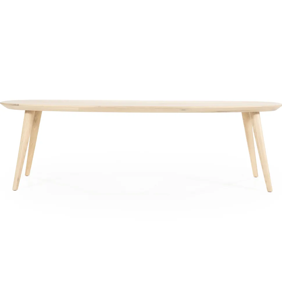 Deens Ovale Eettafel Elijah Eiken, kleur Naturel