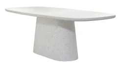 Deens Ovale Eettafel Hamura Terrazzo, 220 x 105cm