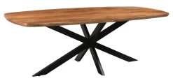 Deens Ovale Eettafel Jesper Mangohout, kleur Naturel