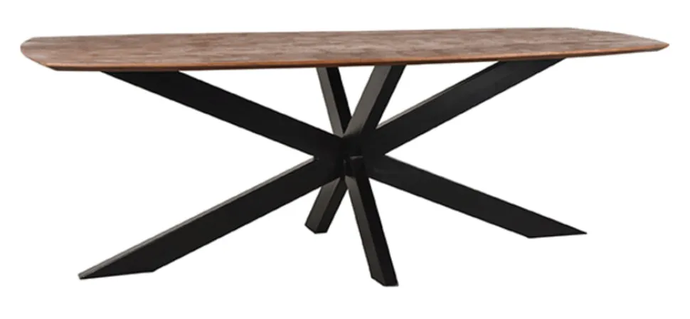 Deens Ovale Eettafel Zane Espresso Mangohout