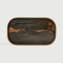 Dienblad Linear Flow 42 x 24cm, kleur Brons