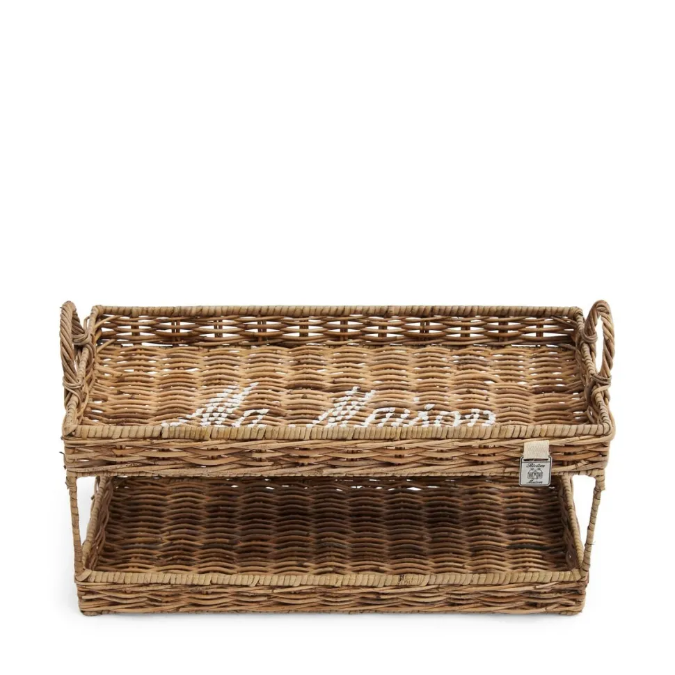 Dienblad Ma Maison Dubbel, Pitriet, kleur Bruin