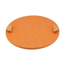 Dienblad Mavey Lederlook, kleur Oranje