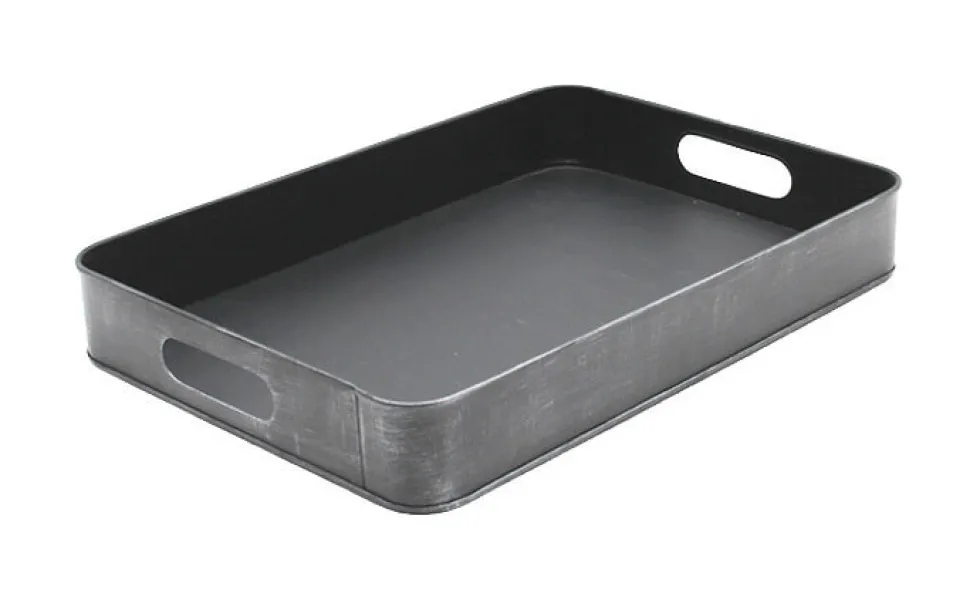 Dienblad, Metaal, 31 x 44 x 6cm, kleur Grijs