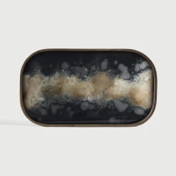 Dienblad Organic 42 x 24cm, kleur Zwart