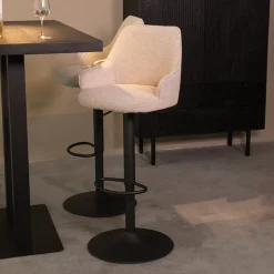 Draaibare Barkruk Fender Bouclé (zithoogte 64-84cm)