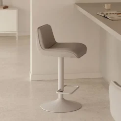 Draaibare Barkruk Zend Chenille (zithoogte 64-86cm)