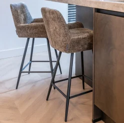 Draaibare Barstoel Linsey Chenille (zithoogte 68cm)