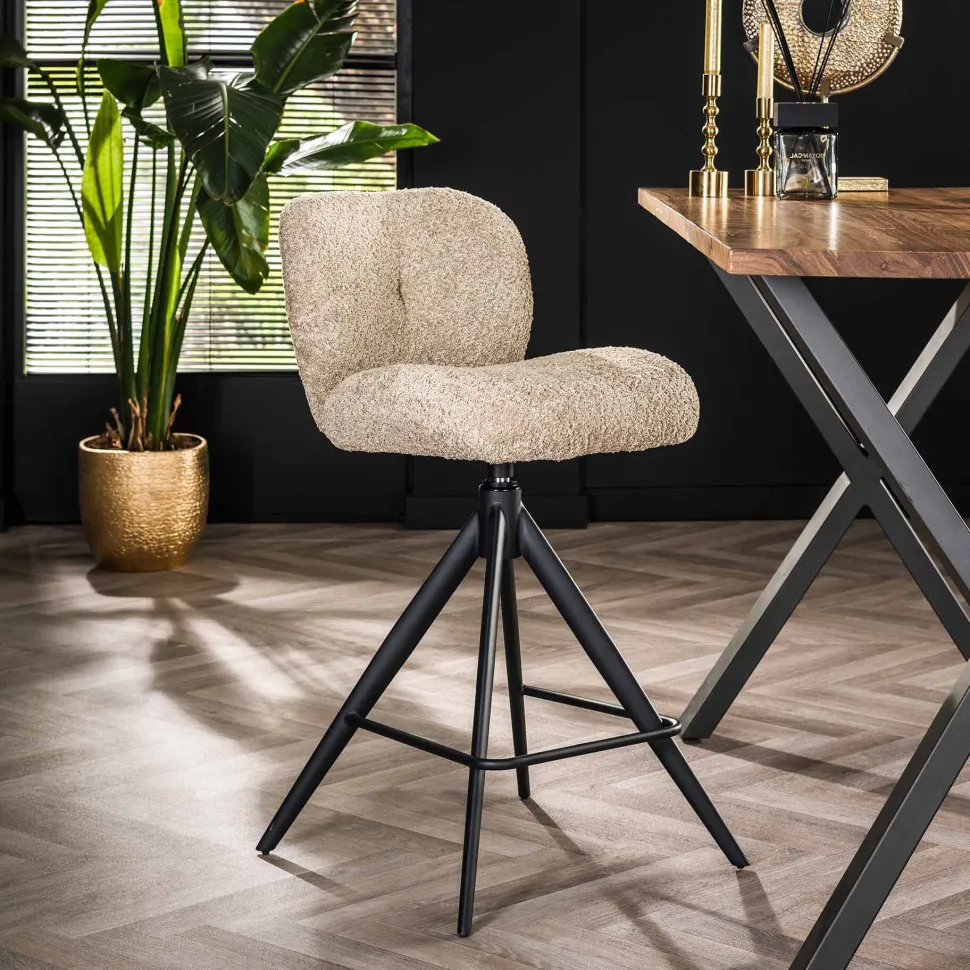 Draaibare Barstoel Lovie Bouclé