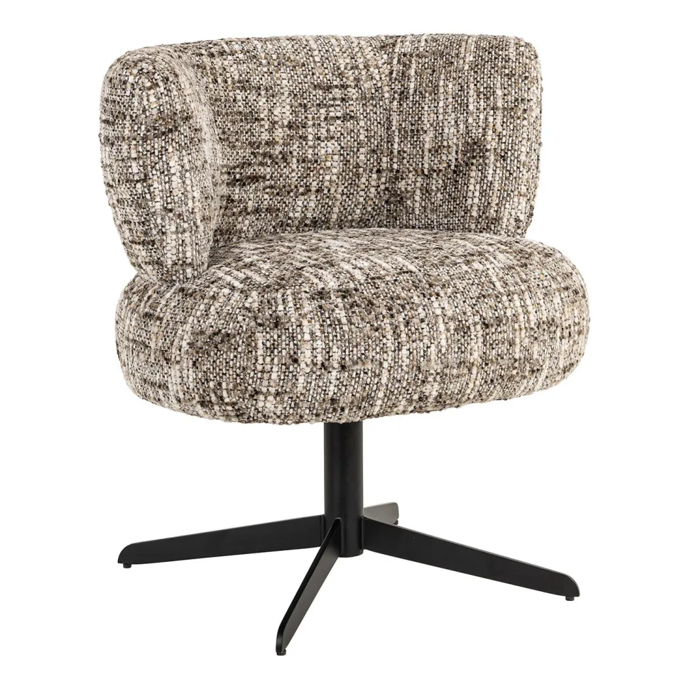 Draaibare Eetkamerstoel Alexis kleur Bruin