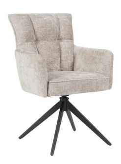 Draaibare Eetkamerstoel Bardi Geweven stof