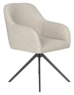 Draaibare Eetkamerstoel Brandalynn Geweven stof