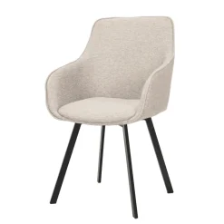 Draaibare Eetkamerstoel Borgo Met armleuning, Geweven stof
