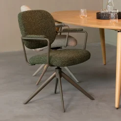 Draaibare Eetkamerstoel Basel Bouclé