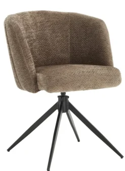 Draaibare Eetkamerstoel Cuvio Geweven stof