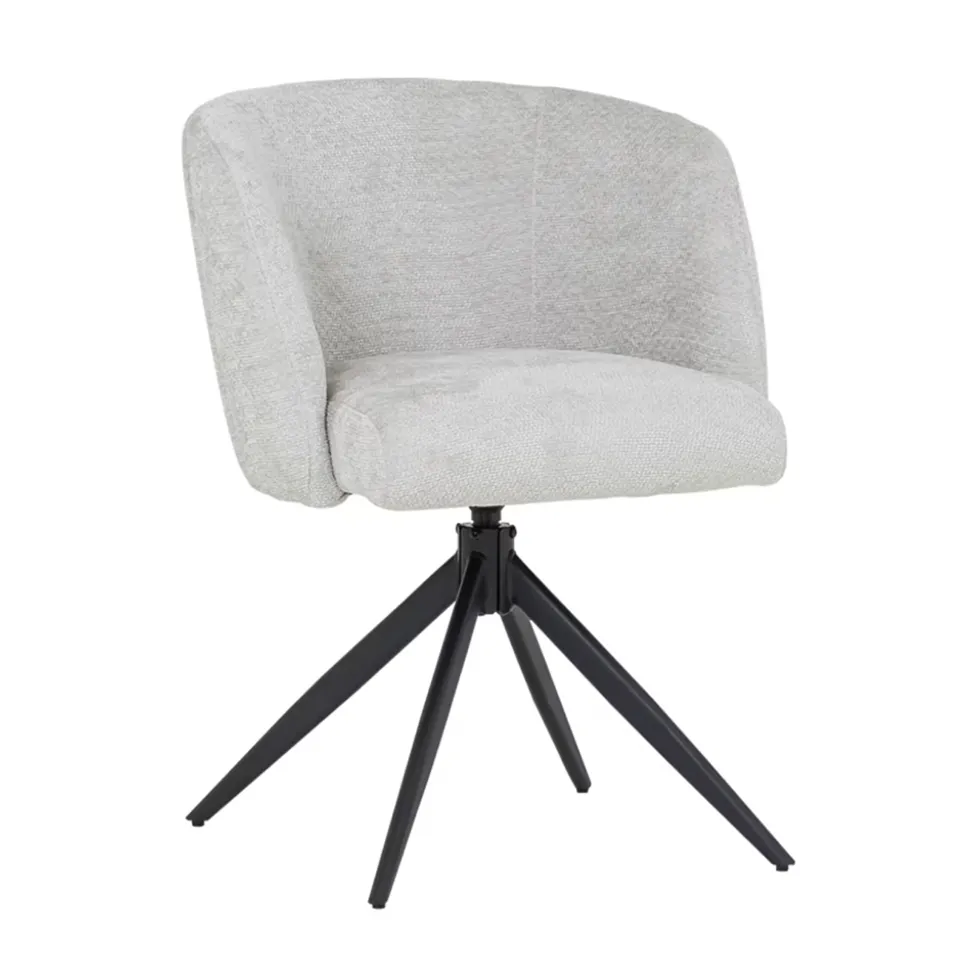 Draaibare Eetkamerstoel Cuvio Geweven stof