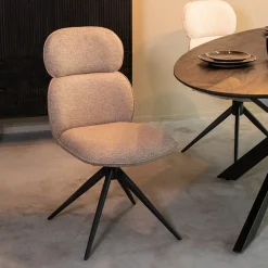 Draaibare Eetkamerstoel Finn Bouclé