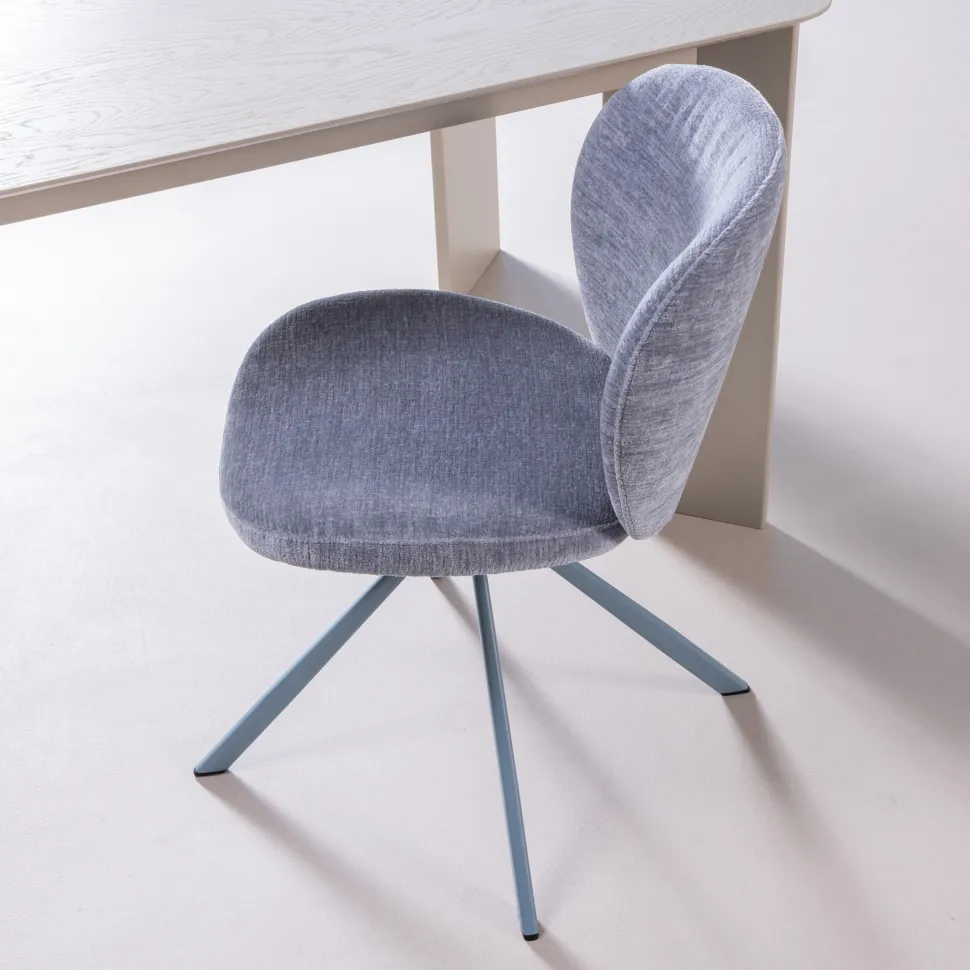 Draaibare Eetkamerstoel Femke Bouclé