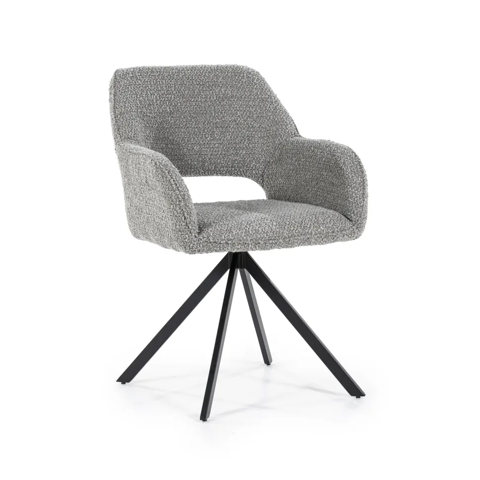 Draaibare Eetkamerstoel Fabio Bouclé