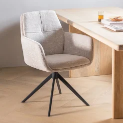 Draaibare Eetkamerstoel Grant Melange stof