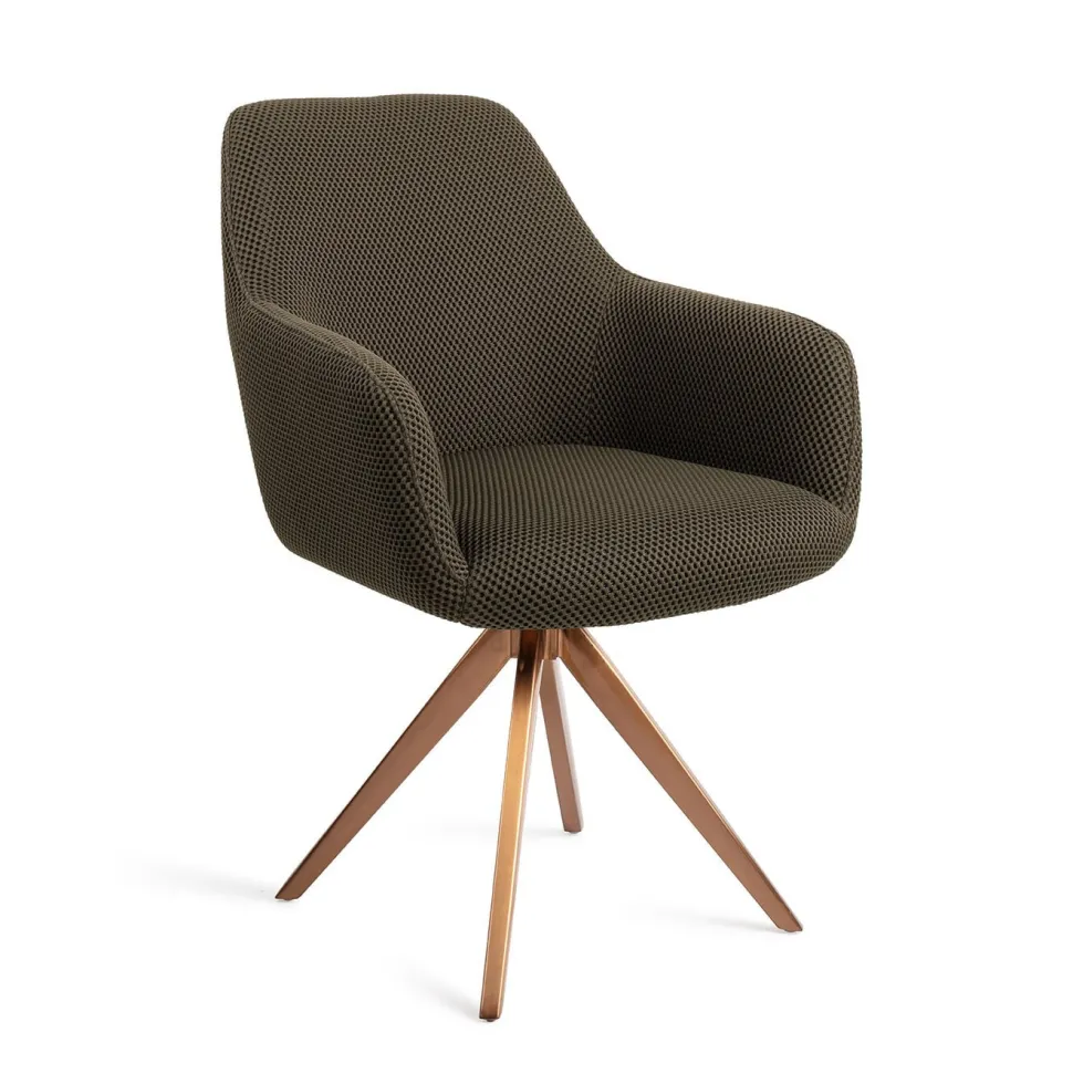 Draaibare Eetkamerstoel Hiroo Turn Rose