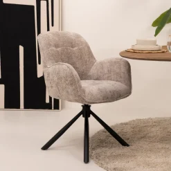 Draaibare Eetkamerstoel Isola Geweven stof