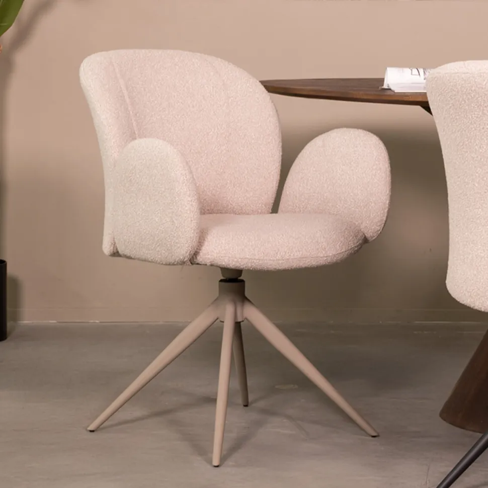 Draaibare Eetkamerstoel Kimball Bouclé