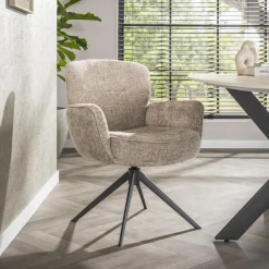 Draaibare Eetkamerstoel Laisa Chenille