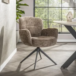 Draaibare Eetkamerstoel Laisa Chenille