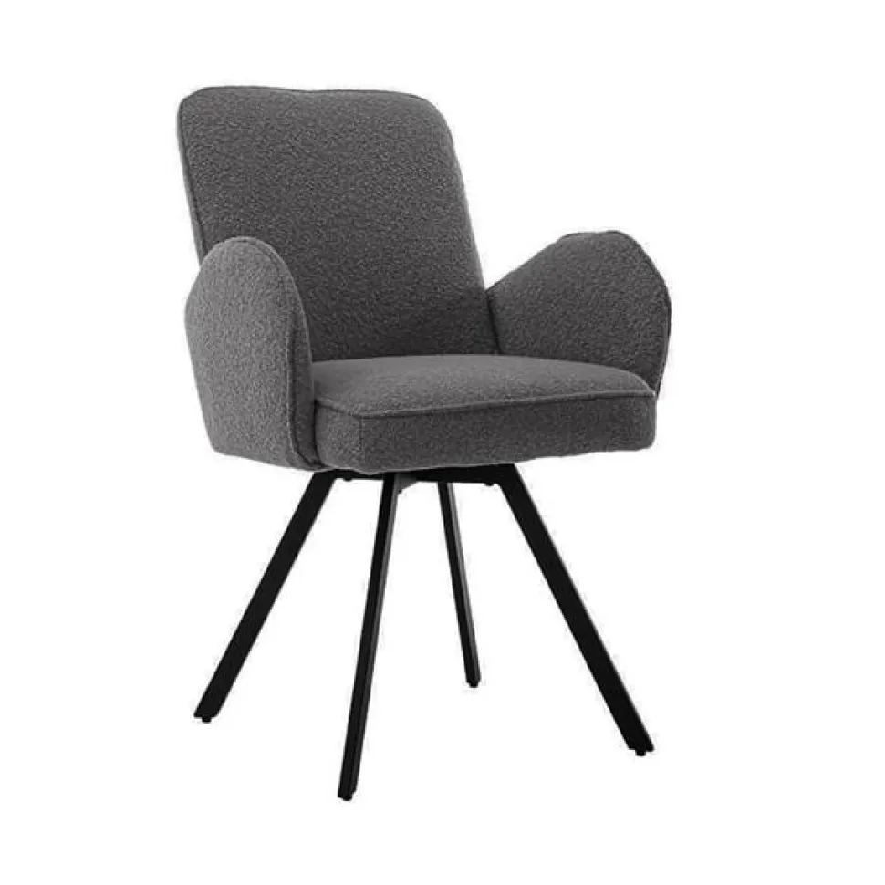 Draaibare Eetkamerstoel Livo Bouclé