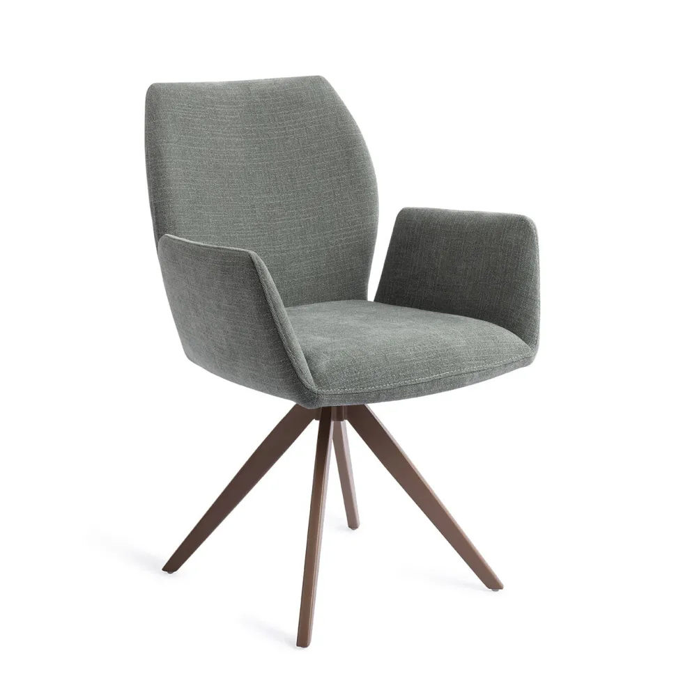 Draaibare Eetkamerstoel Misaki Turn Brown