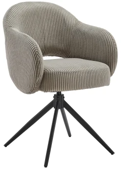 Draaibare Eetkamerstoel Melodee Ribstof