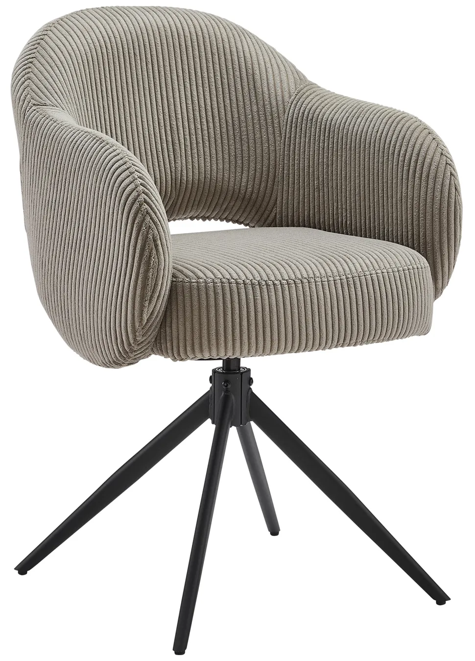 Draaibare Eetkamerstoel Melodee Ribstof