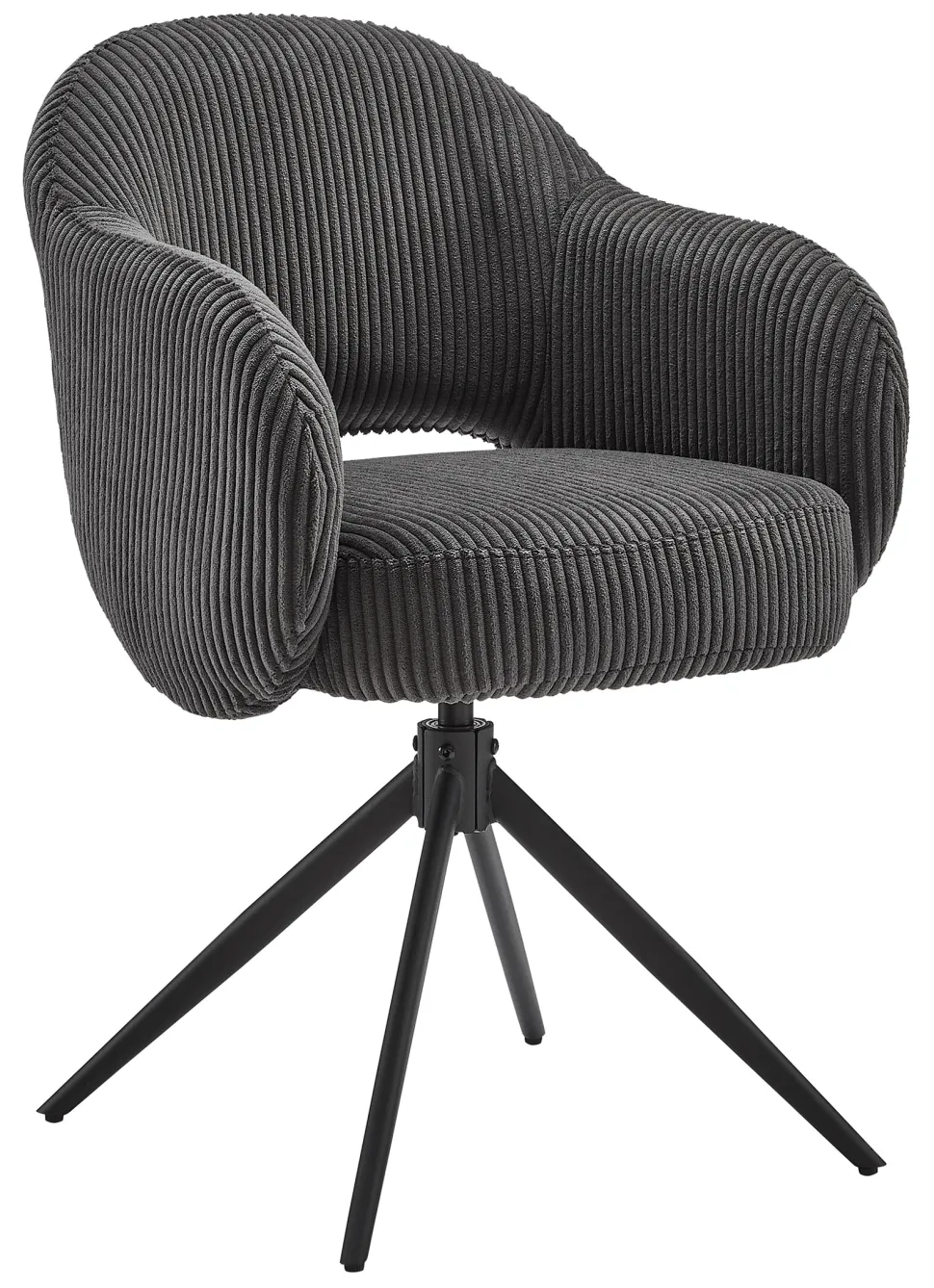 Draaibare Eetkamerstoel Melodee Ribstof